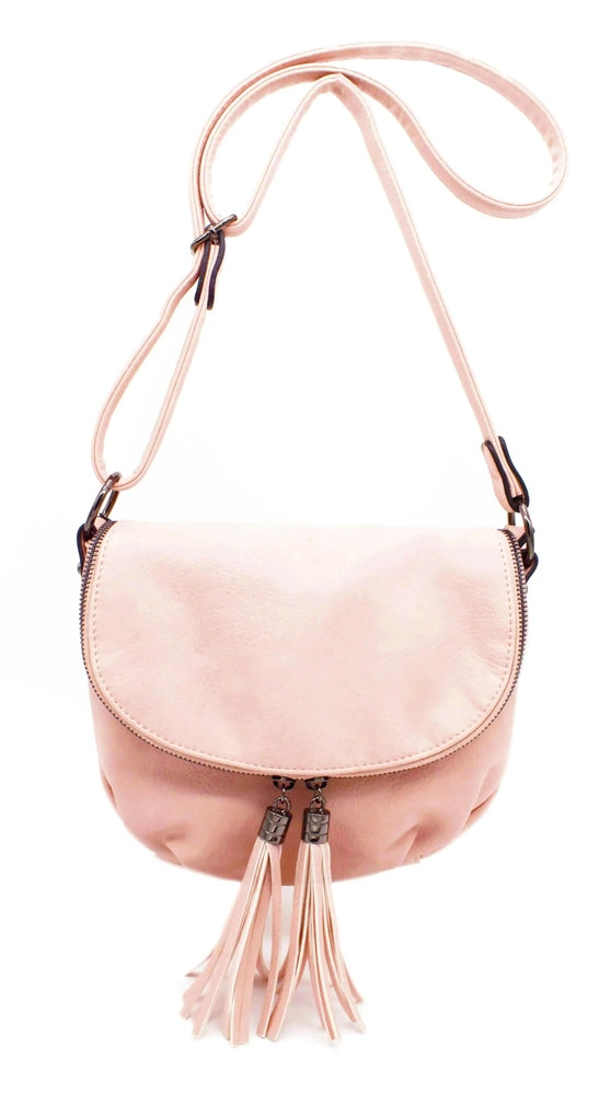 Flora & co Sac bandoulière femme franges s rose