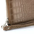 Flora & co Portefeuille femme brillant pu cuir croco taupe foncé