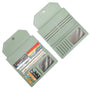 Gallantry Portefeuille longue tri-pli pu cuir matelassé vert