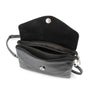 Flora & co Sac bandoulière femme irisé rabat noir
