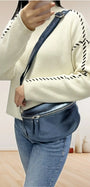 Flora & co Sac banane bandoulière femme irisé bleu