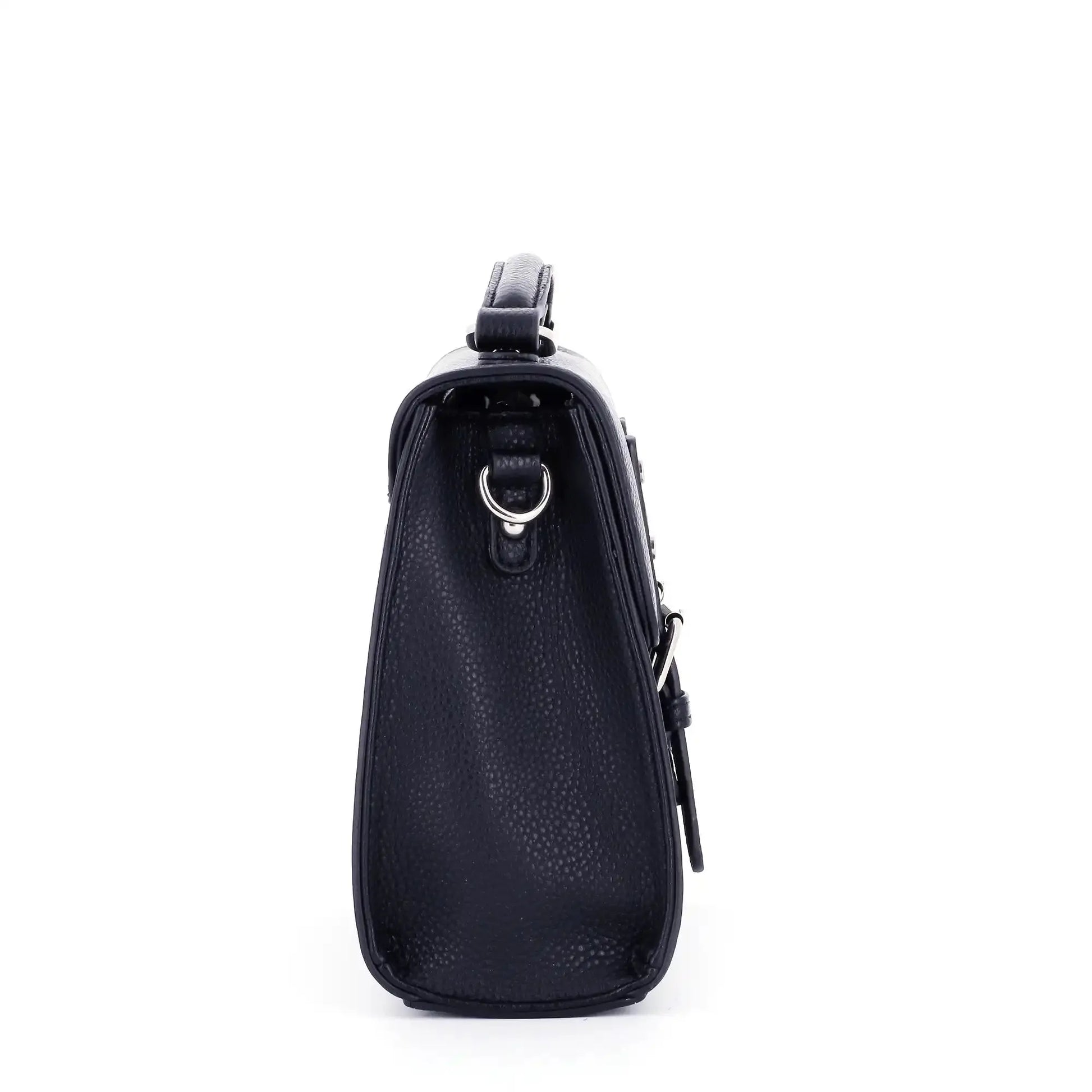 Flora & co Sac cartable bandoulière femme broderie bleu