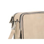 Flora & co Sac caméra bandoulière femme 2 zip beige