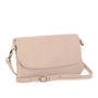 Vue 2 du Mini sac bandoulière femme cuir sable par Made in Italy.