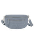 Flora & co Sac banane bandoulière en denim bleu clair