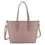Sac cabas femme cuir synthétique rose - vue principale | Flora & co