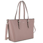 Sac cabas femme cuir synthétique rose - vue 2 | Flora & co