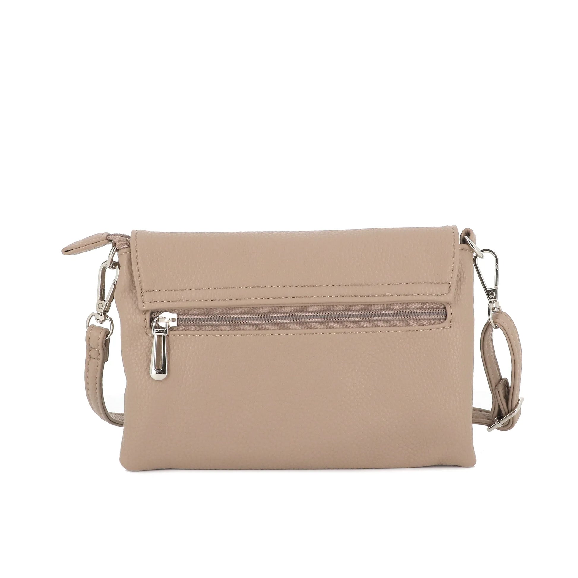 Mini soft taupe beige women's shoulder bag