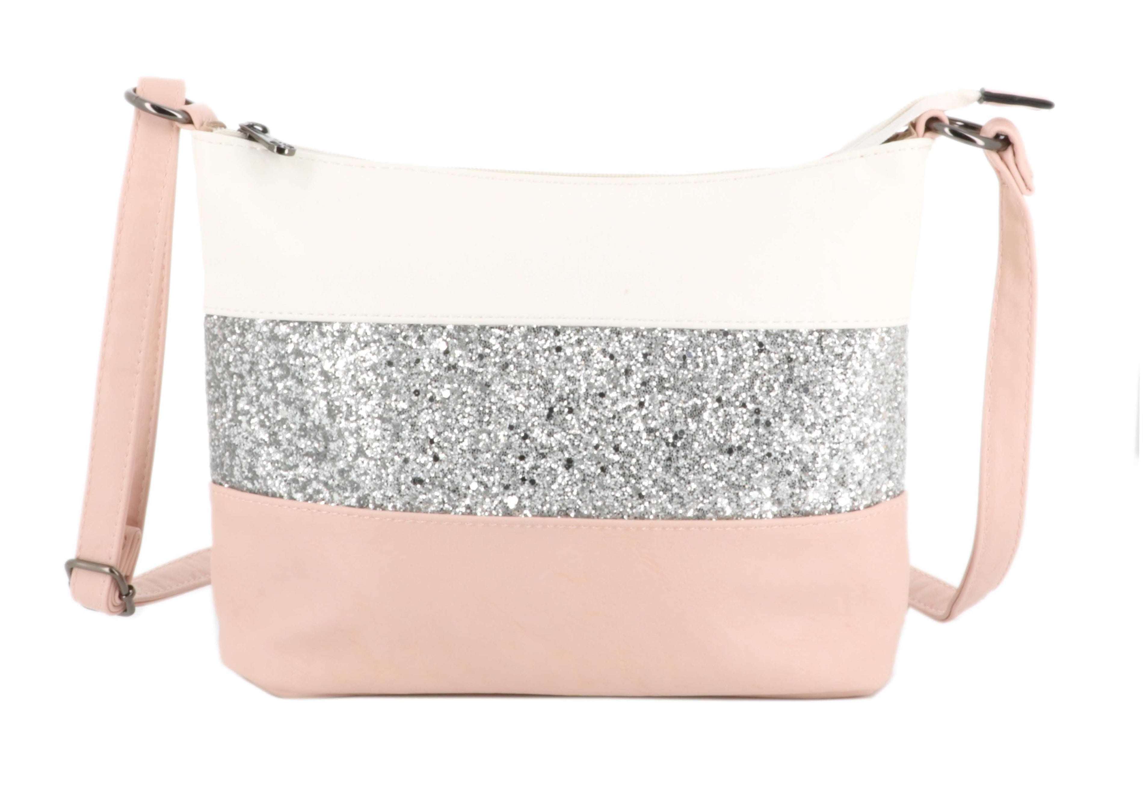 Gallantry - Sac bandoulière paillettes femme multicolore rose