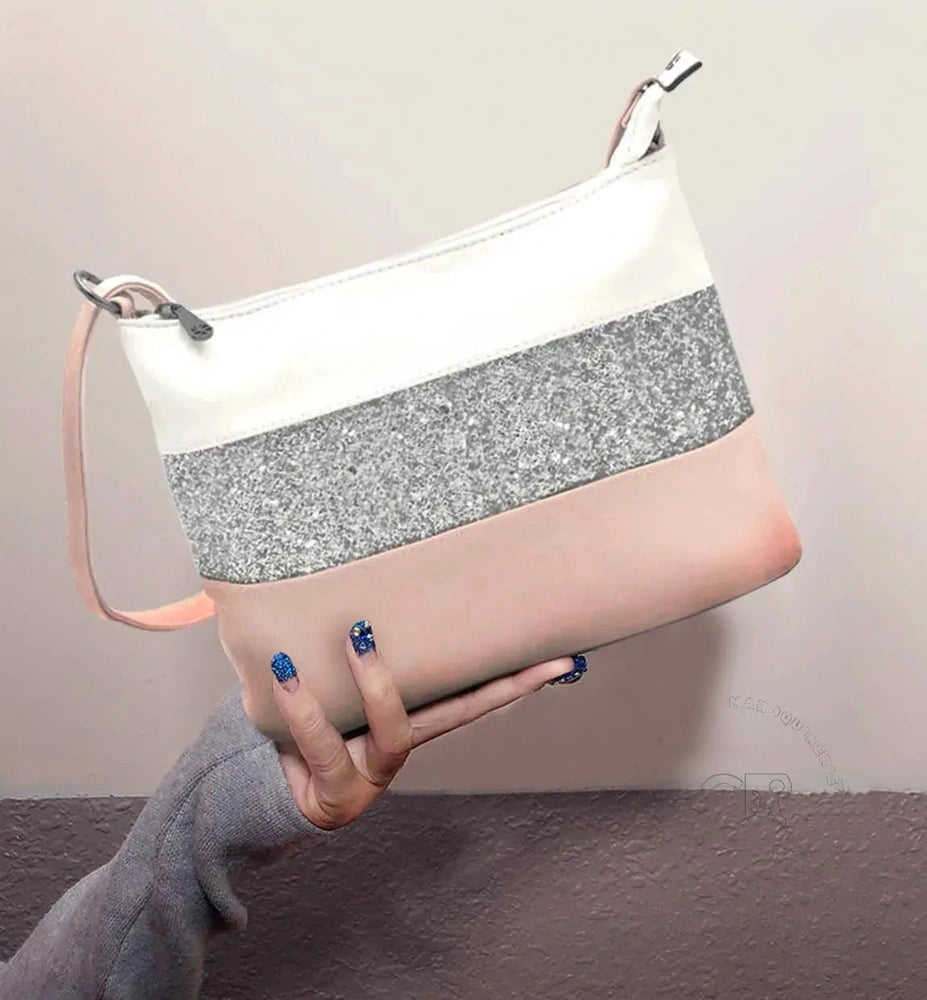 Gallantry sac bandoulière paillettes femme multicolore rose