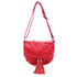 Flora & co Sac bandoulière femme franges s rouge