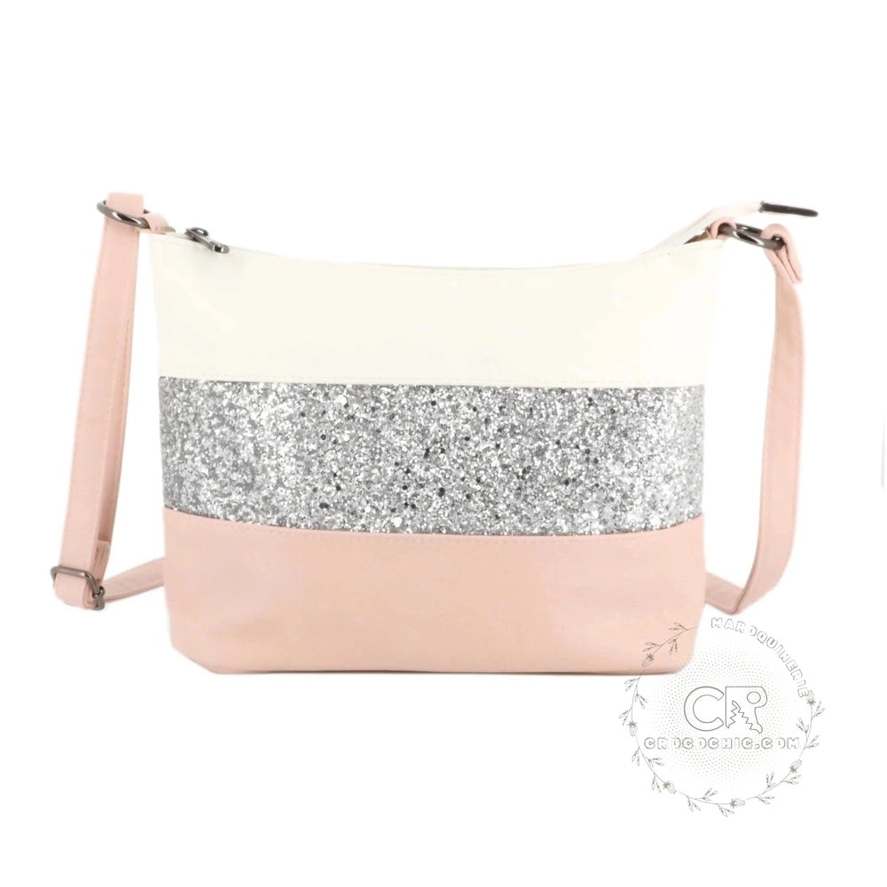 Gallantry sac bandoulière paillettes femme multicolore rose