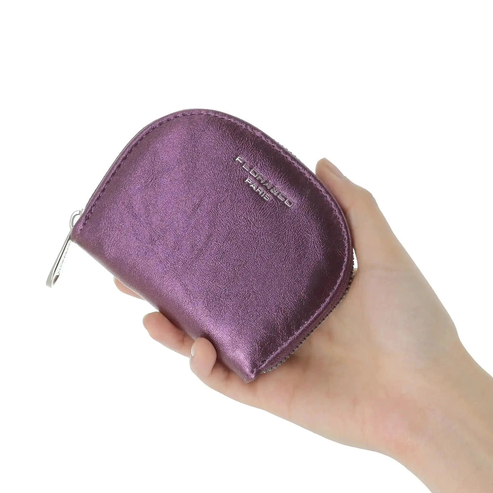 Flora & co Porte-cartes femme 11 emplacements violet