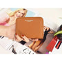 Flora & co Portefeuille porte-carte femme saffiano camel