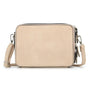 Flora & co Sac caméra bandoulière femme 2 zip beige