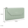 Gallantry Portefeuille longue tri-pli pu cuir matelassé vert