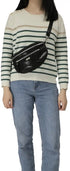 Flora & co Sac banane bandoulière suédine noir