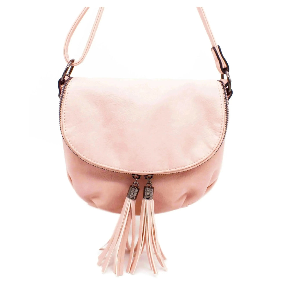 Flora & co Sac bandoulière femme franges s rose