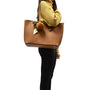 Sac cabas femme similicuir camel - vue 7 | Flora & co