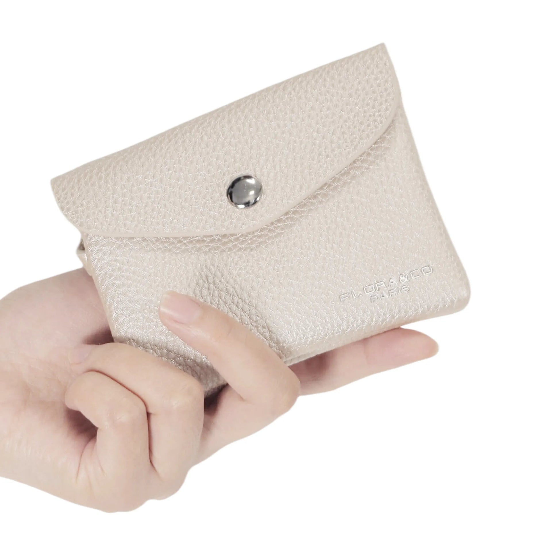 Ivory crochet women's card wallet