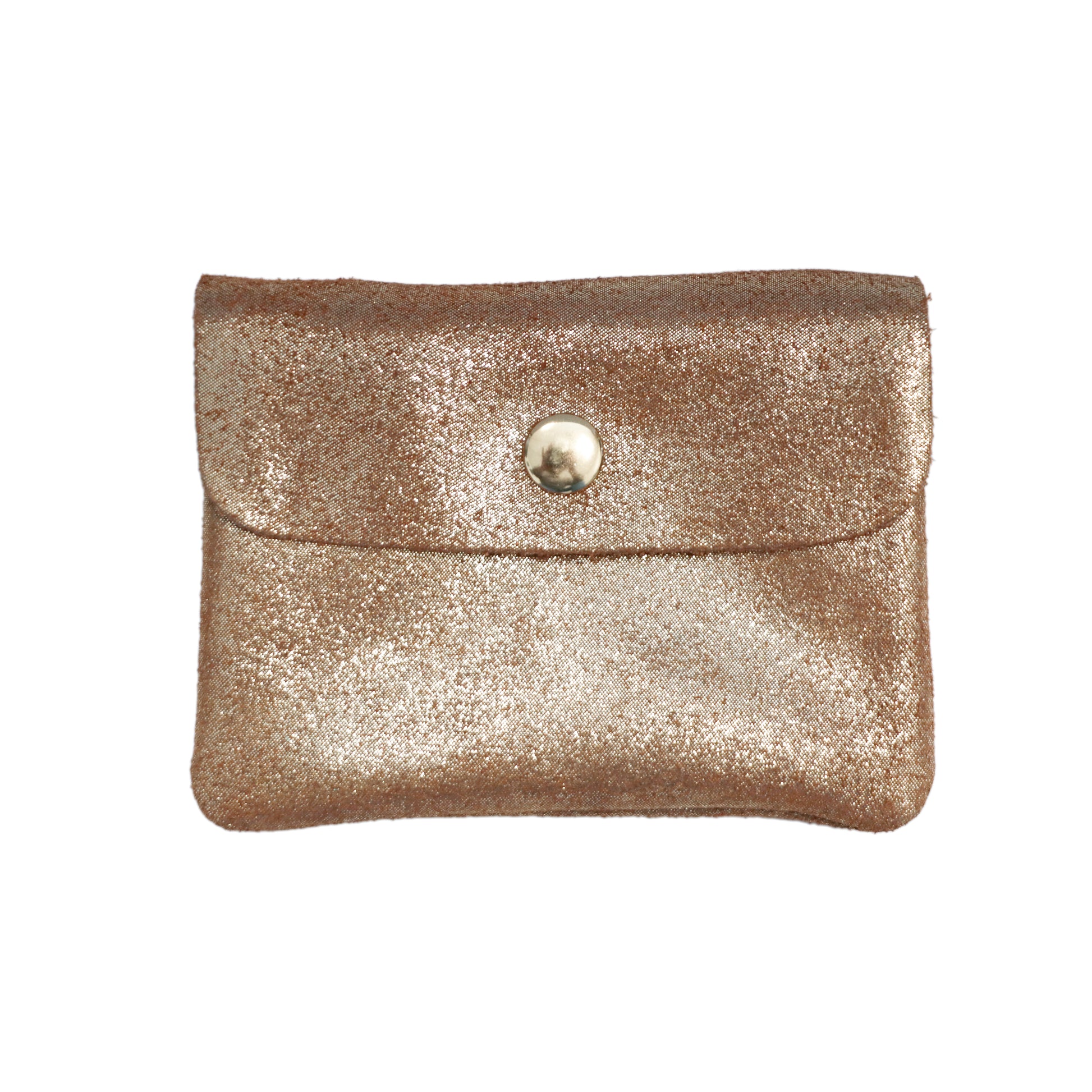 Porte-monnaie femme cuir daim irisé 044 marron - Crocochic