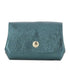 Porte-monnaie cuir souple irisé 04 bleu canard Made in Italy
