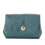 Porte-monnaie cuir souple irisé 04 bleu canard Made in Italy