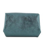 Porte-monnaie cuir souple irisé 04 bleu canard Made in Italy