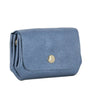 Vue 1 du Porte-monnaie cuir souple irisé 04 bleu par Made in Italy.