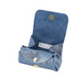 Vue 5 du Porte-monnaie cuir souple irisé 04 bleu par Made in Italy.