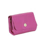 Vue 2 du Porte-monnaie cuir souple irisé 04 Fuchsia par Made in Italy.