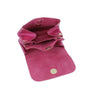 Vue 5 du Porte-monnaie cuir souple irisé 04 Fuchsia par Made in Italy.