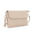 Vue 2 du Mini Sac Bandoulière Souple Beige en cuir synthétique par Flora & co.