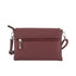 Vue 3 du Mini Sac Bandoulière Souple Bordeaux en cuir synthétique par Flora & co.