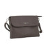 Vue 1 du Mini Sac Bandoulière Souple Chocolat en cuir synthétique par Flora & co.