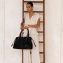 Sac cabas bowling femme simili cuir noir - vue 2 | Flora & co