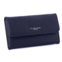 Flora & co Portefeuille chéquier femme tout en un bleu marine