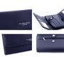 Flora & co Portefeuille chéquier femme tout en un bleu marine