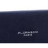 Flora & co Portefeuille chéquier femme tout en un bleu marine