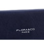 Flora & co Portefeuille chéquier femme tout en un bleu marine