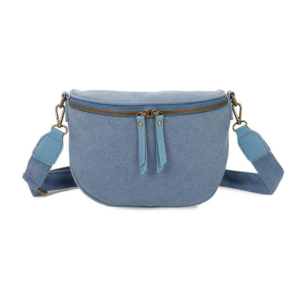 Gallantry - Sac banane femme canvas toile bleu