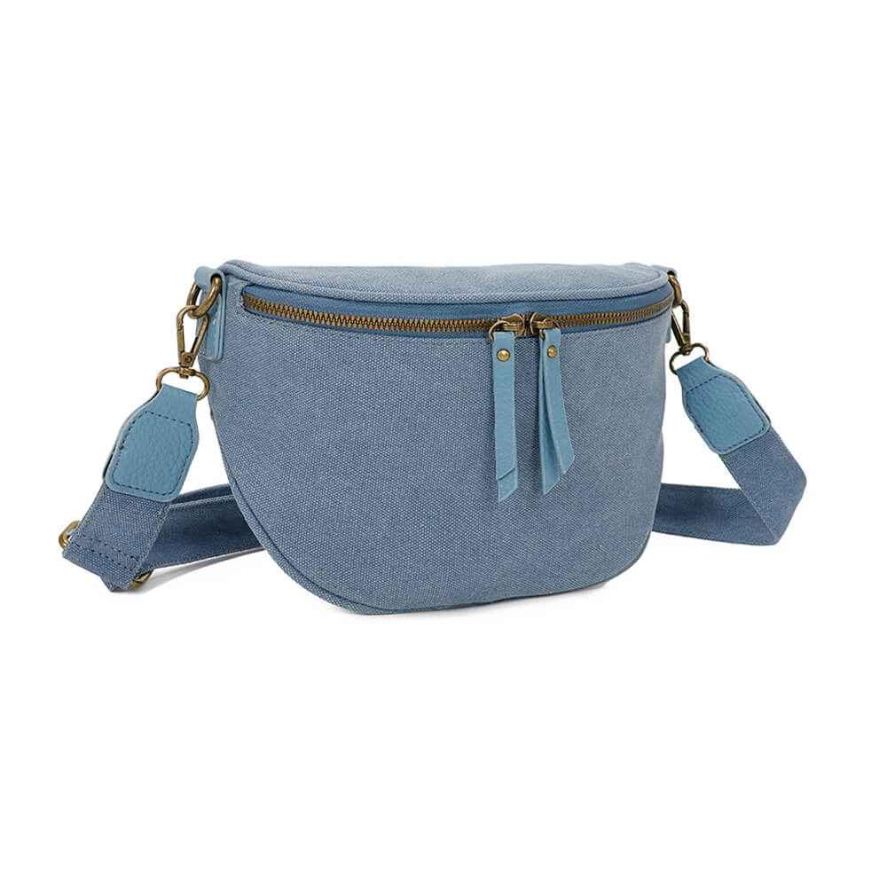 Gallantry - Sac banane femme canvas toile bleu