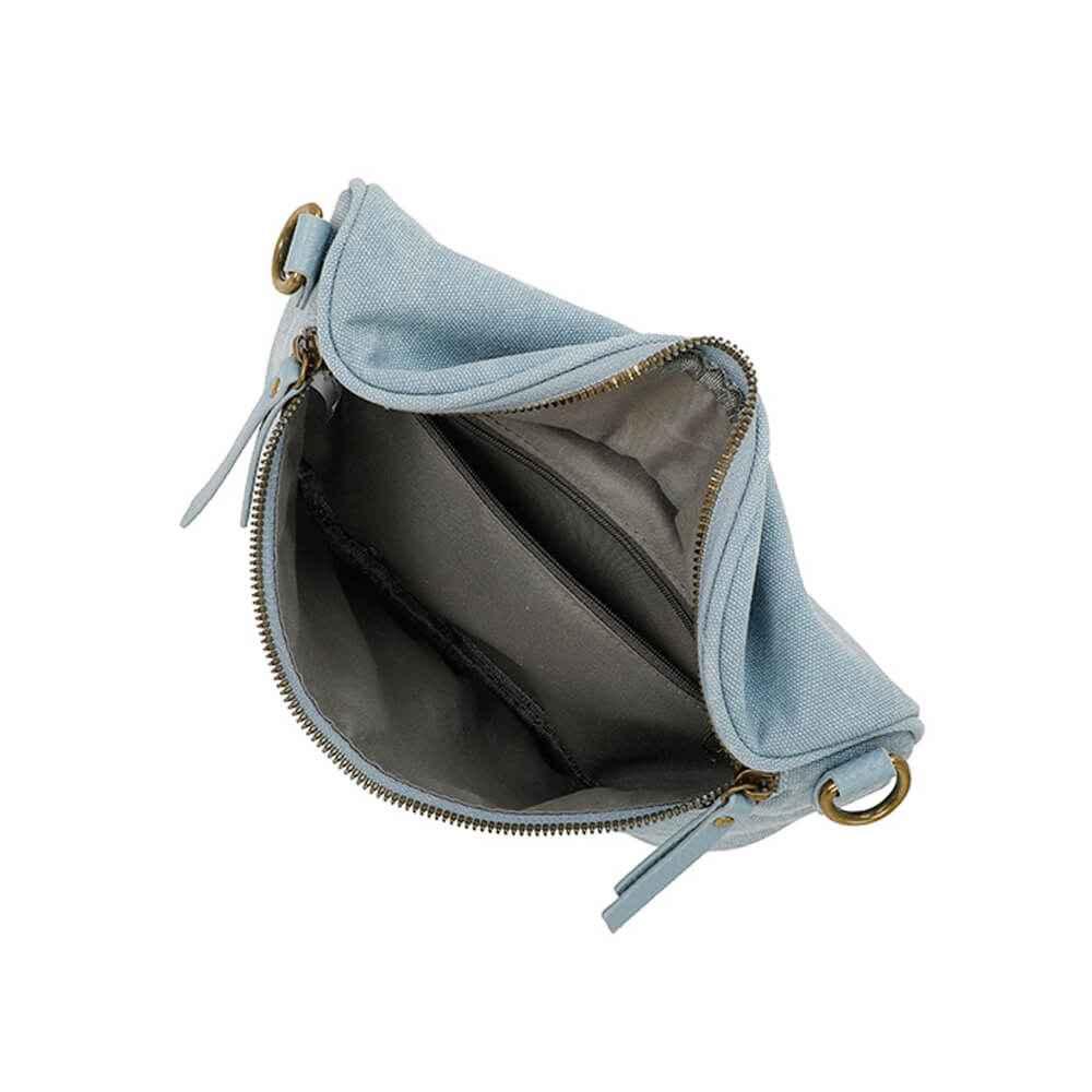 Gallantry - Sac banane femme canvas toile bleu clair