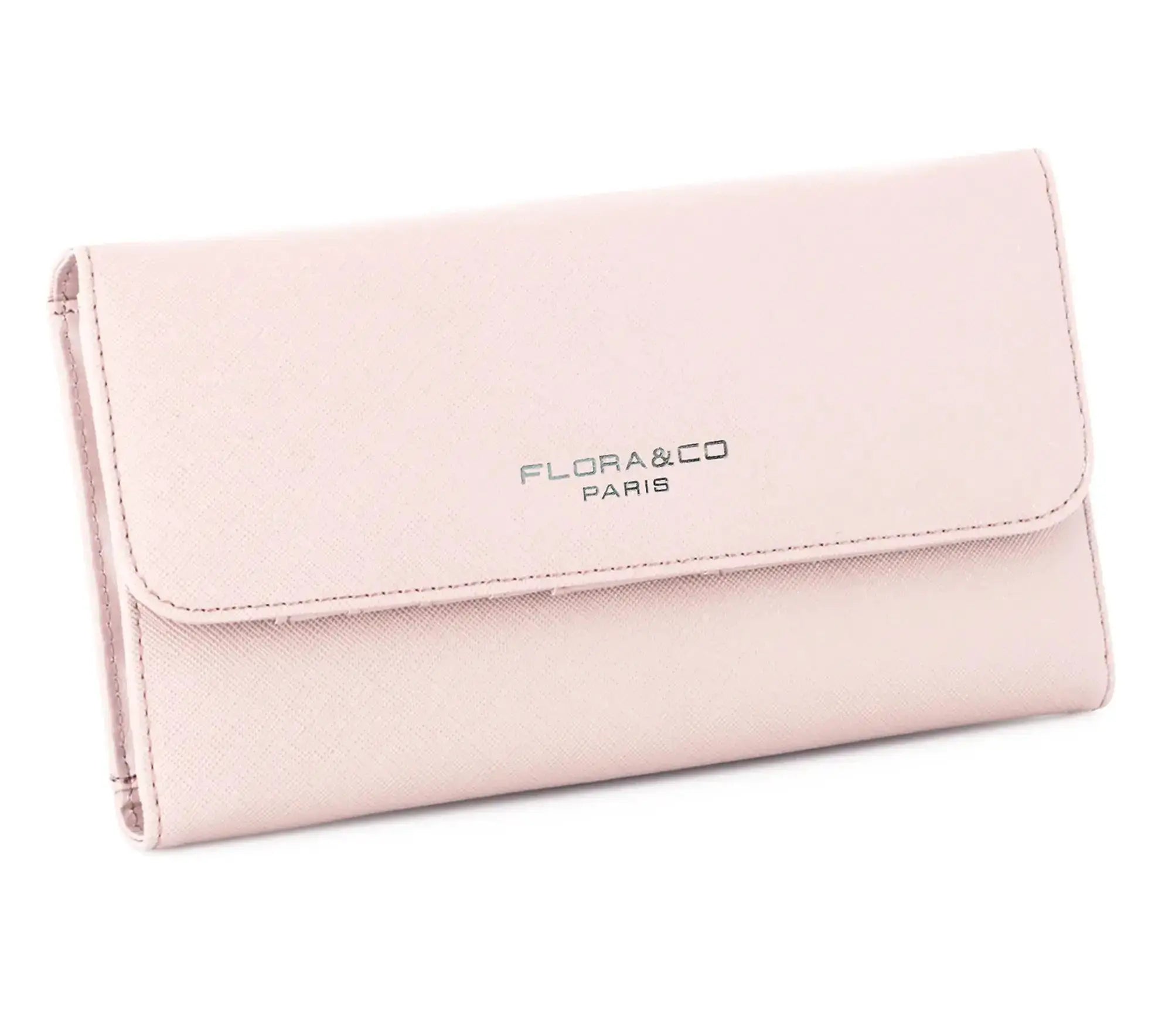 Portefeuille chéquier femme tout en un Rose