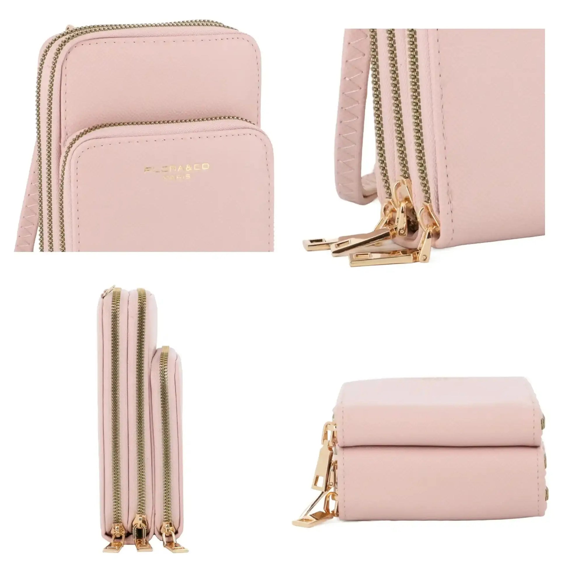 Sac bandoulière pochette téléphone 6.7 pouces Rose