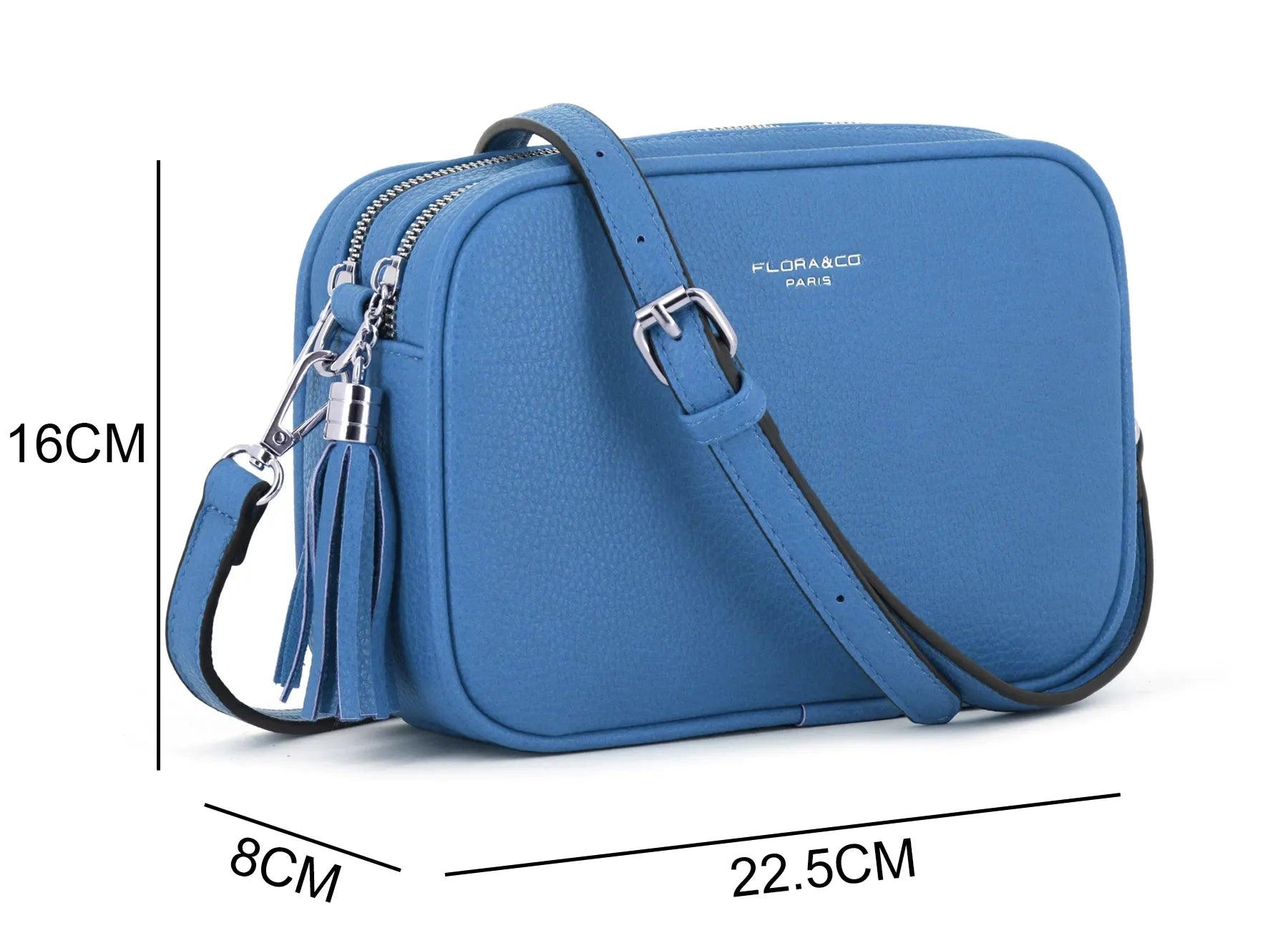 Flora & co - Sac caméra bandoulière femme léger bleu jean