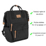 Sac à dos polyvalent PC 15.6 pouces Noir Crocochic