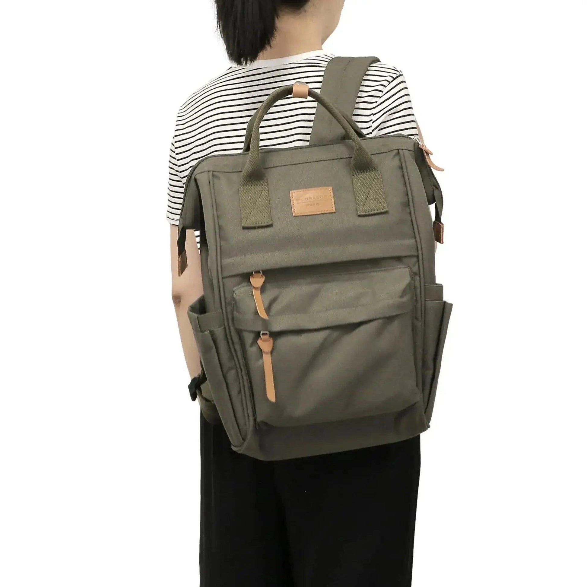 Flora co Sac à dos polyvalent PC pouces Gris Crocochic