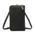 Pochette téléphone femme croco tout-en-un noir Gallantry