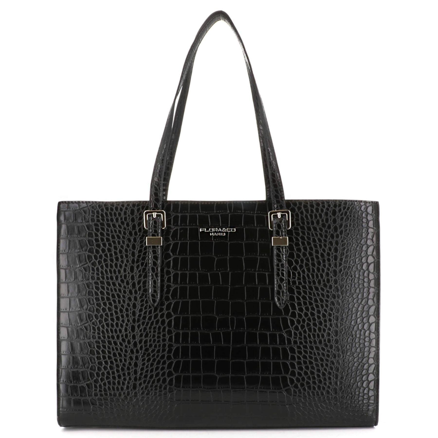 Flora & co Sac cabas croco format A4 - Crocochic